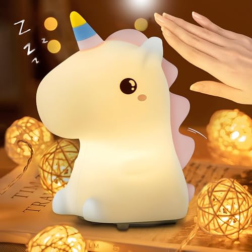 GITGRNTH Silicone Unicorn Night Light