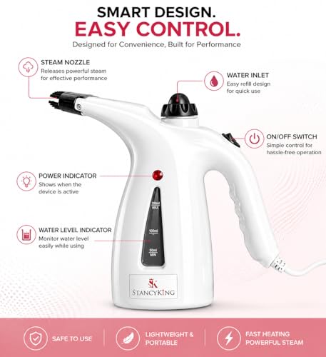 StancyKing 2-in-1 Garment Steamer &