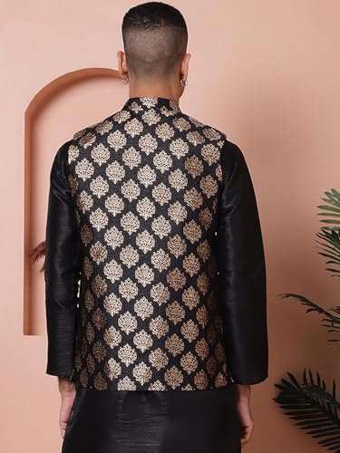 Jompers Men's Woven Design Nehru Jacket. - Image 2