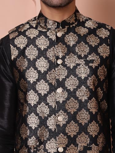 Jompers Men's Woven Design Nehru Jacket. - Image 5