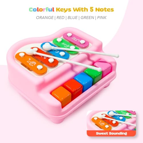 Dora 2-in-1 Piano & Xylophone