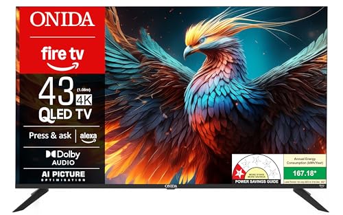 Onida 108 cm (43 inch) QLED Ultra HD 4K Smart Fire TV Q43UFD