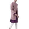 KISAH Men's Printed Indowestern Sherwani