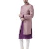 KISAH Men's Printed Indowestern Sherwani