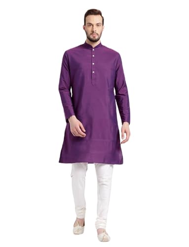 KISAH Men's Printed Indowestern Sherwani