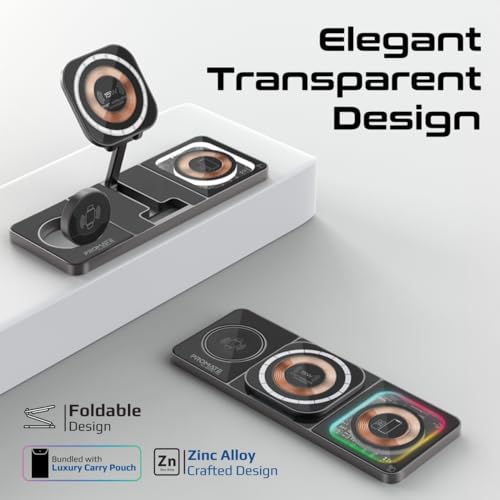 Promate Transparent Docking Station, MagSafe