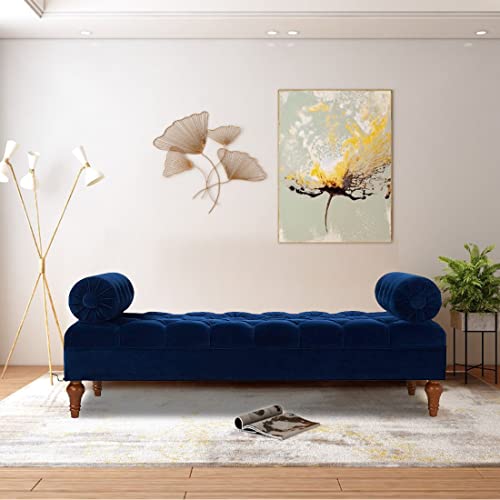 CASASTYLE Enroy 3 Seater Sofa Set Cum Diwan (Blue)