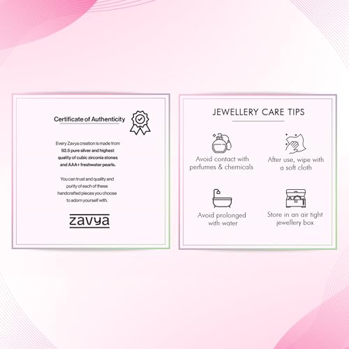 ZAVYA 925 Silver Minimal Rhodium