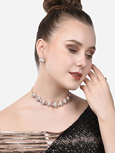 Ami Rose Gold Dazzling cubic