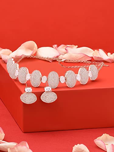 Ami Rose Gold Dazzling cubic