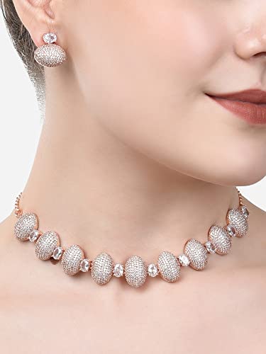 Ami Rose Gold Dazzling cubic