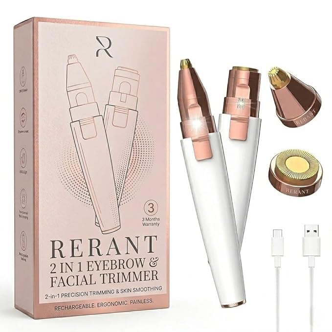 RERANT 2-in-1 Eyebrow Trimmer