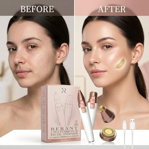 RERANT 2-in-1 Eyebrow Trimmer