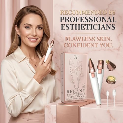 RERANT 2-in-1 Eyebrow Trimmer