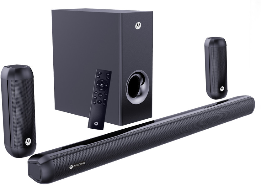 MOTOROLA AmphisoundX Vibe 330 W Bluetooth Soundbar (Black, 5.1 Ch...more