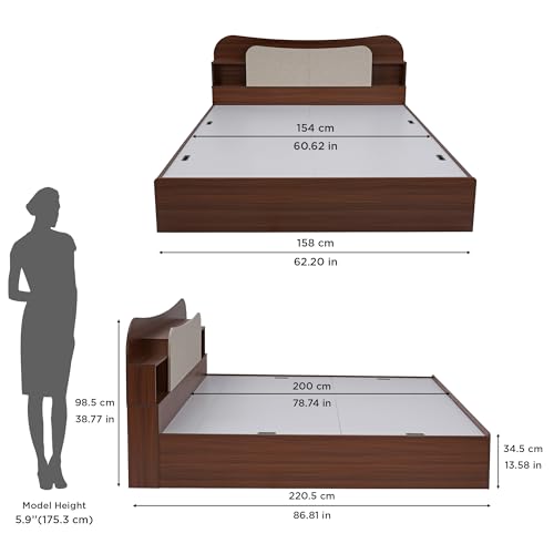 Nilkamal Daffodil Wooden Queen Bed