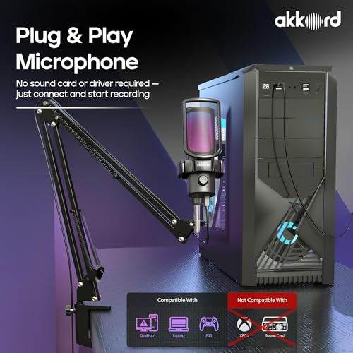 Akkord USB Microphone with Boom