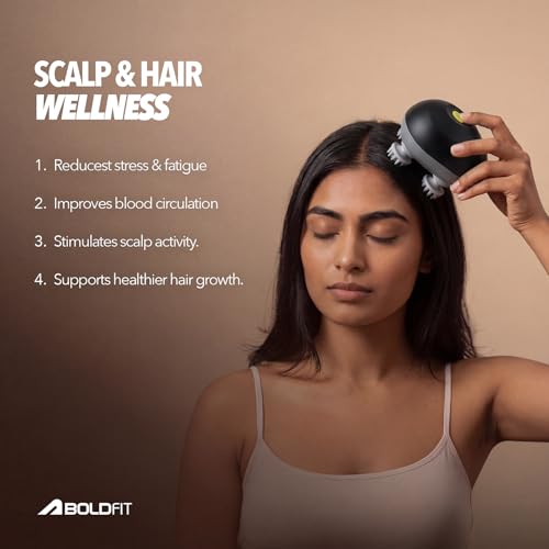 Boldfit Electric Scalp Massager, Portable