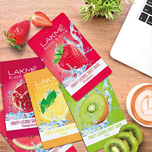 Lakme Blush & Glow Watermelon Sheet Mask, 25 ml - Image 4