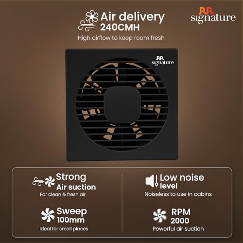 RR SIGNATURE VENTO GRILL 100 MM - BLACK (2 Year Warranty) - Image 4