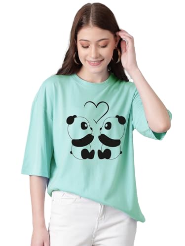 KOTTY Women’s Graphic Printed T-Shirt – Soft Cotton Blend Tee for Everyday Style