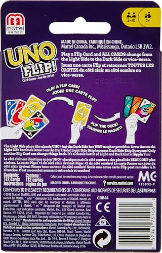 UNO Kid Mattel Games Uno Flip Side Card Game, Multi Color - Image 5