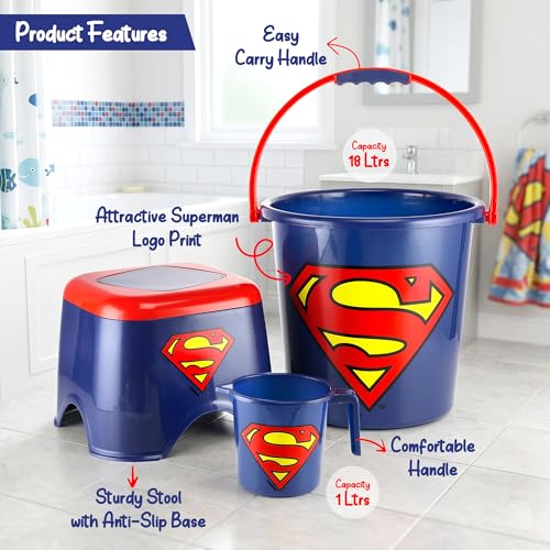 Nayasa Kids Bathroom Superman Set