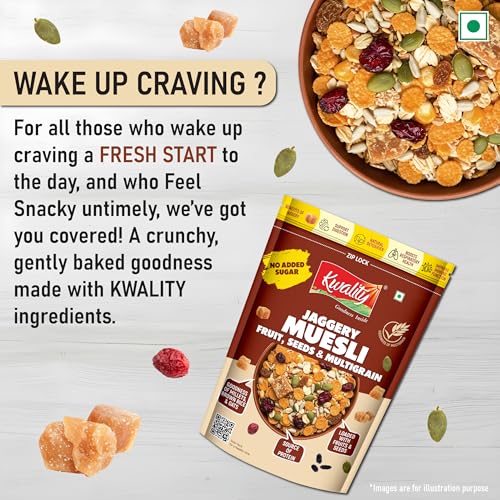 Kwality Muesli Jaggery, Fruits, Seeds