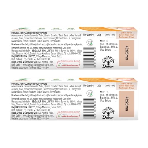 Dabur Herb'l Clove Toothpaste