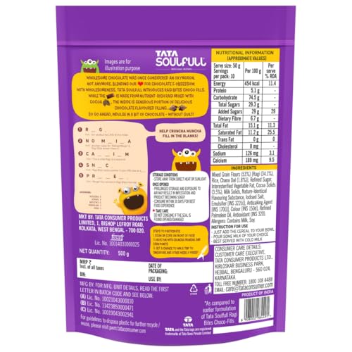 Tata Soulfull Ragi Bites Choco Fills, 500g - Image 3