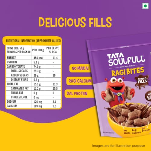 Tata Soulfull Ragi Bites Choco Fills, 500g - Image 7