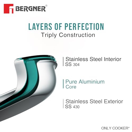 Bergner Trimax Triply Stainless Steel