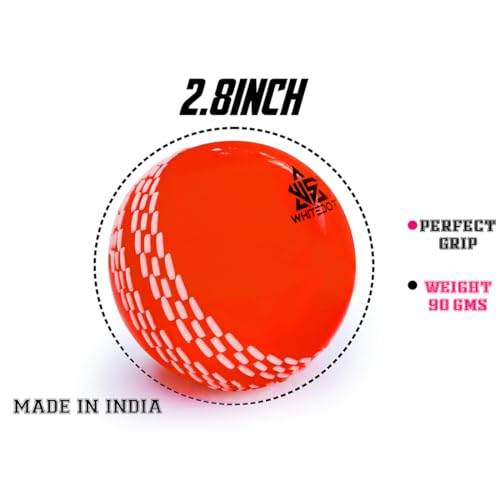 Whitedot Synthetic Rubber Practice Cricket