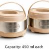 MILTON ERNESTO JR. Pack of 3 Thermoware Casserole Set (420 ml, 85 - Image 6