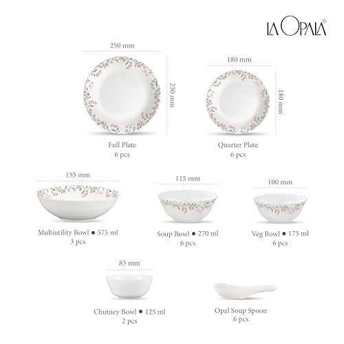 La Opala Opal Glass Crockery