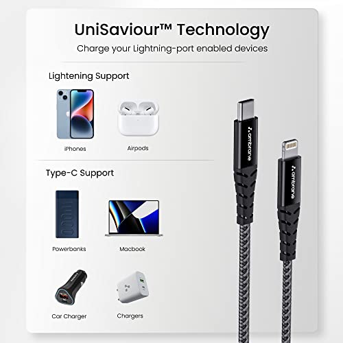 Ambrane Type-C to Lightning USB