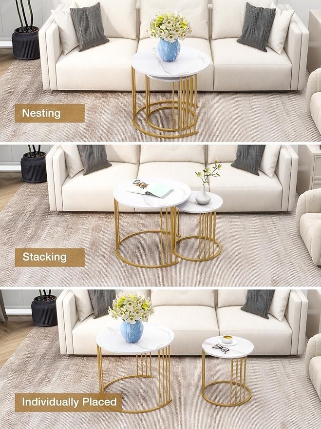 Home Sparkle Nesting Coffee Table