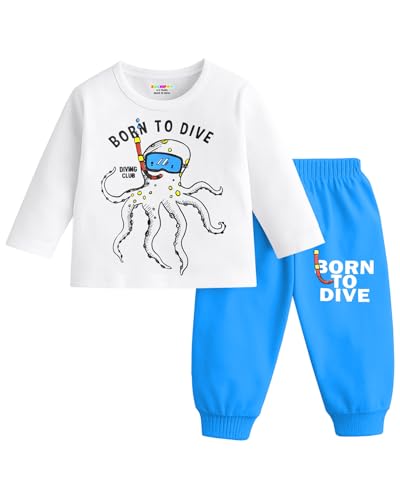 KUCHIPOO Kids Regular Fit Cotton T-Shirts and Pyjamas Set - Image 3