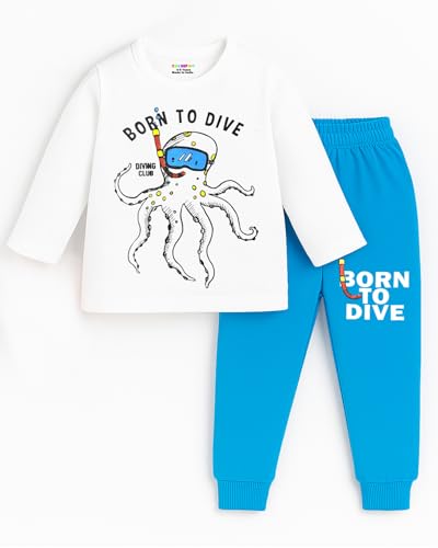 KUCHIPOO Kids Regular Fit Cotton T-Shirts and Pyjamas Set - Image 5