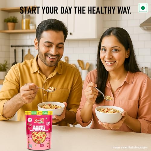 Kwality Muesli Cranberry, Fruits, Seeds