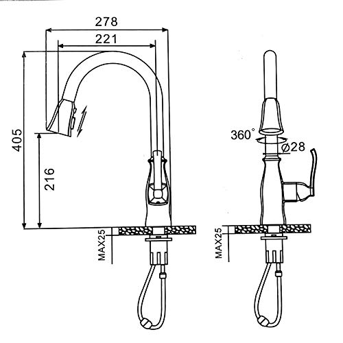 ALTON TSL18055, Single Lever Sink