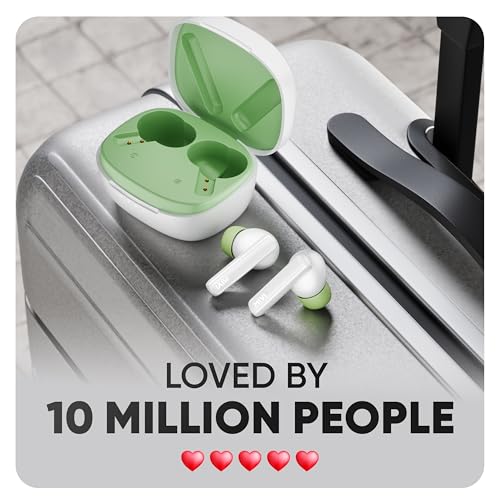 Mivi DuoPods Sync in Ear Earbuds | 60H Playtime Bluetooth Earphones Wireless | Earbuds ENC for Clear Calls | 13mm Drivers Ear Buds Wireless | Gaming Mode | BT 5.3 TWS ENC Earbuds Style | Earpods - Image 7