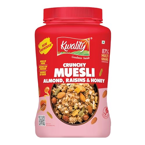 Kwality Muesli Crunchy Almonds, Raisins
