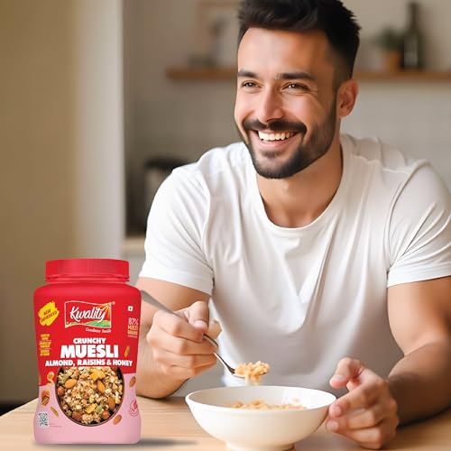 Kwality Muesli Crunchy Almonds, Raisins