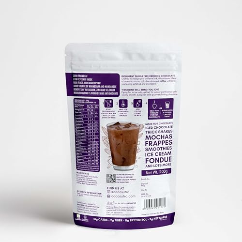 Cocosutra Sugar Free Drinking Chocolate