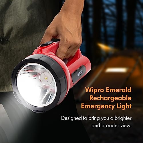 Wipro Emerald Rechargeable Emergency Light (Red) - Image 3