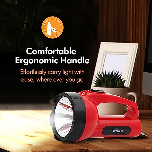 Wipro Emerald Rechargeable Emergency Light (Red) - Image 4