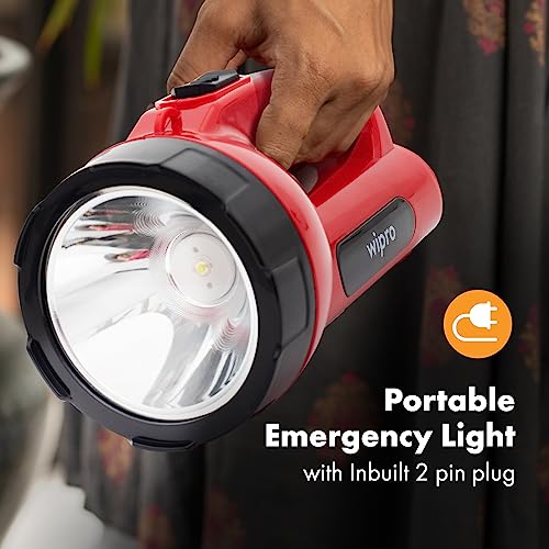Wipro Emerald Rechargeable Emergency Light (Red) - Image 7