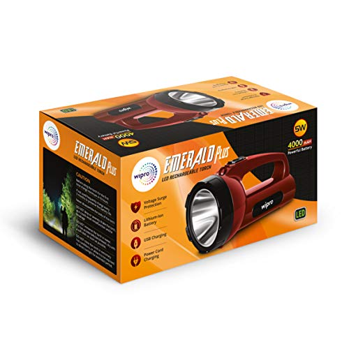 Wipro Emerald Plus Rechargable Torch
