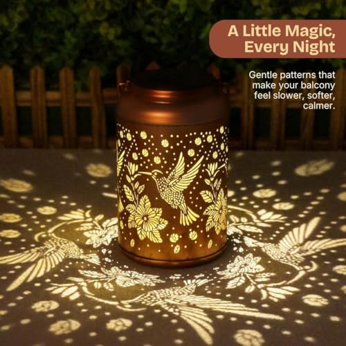 Solar Hummingbird Lantern for Garden